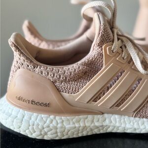 Adidas Ultra Boost in Blush Pink and White